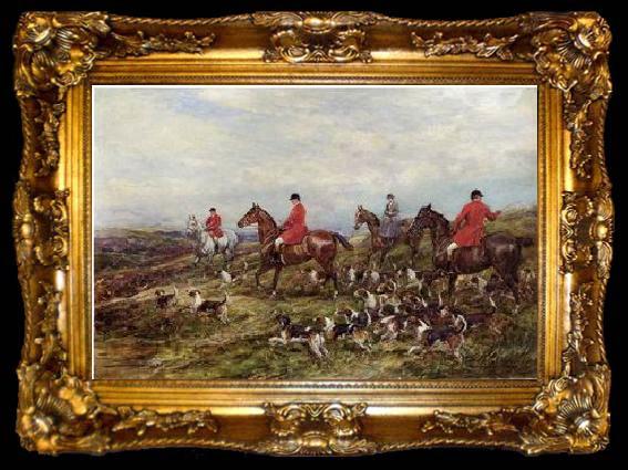 framed  unknow artist Classical hunting fox, Equestrian and Beautiful Horses, 069., ta009-2